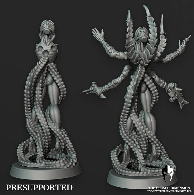 Cursed Dimensions: Coven Leader - Set 5 - Cursed Elves by Edge Miniatures