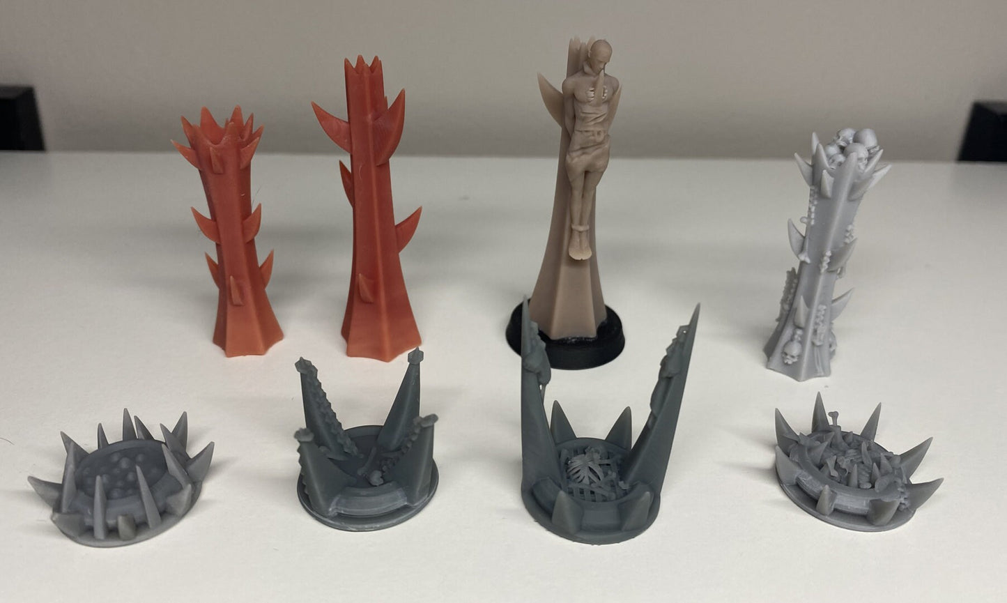 Gruesome Pits and Pillars – Cursed Elves by Edge Miniatures