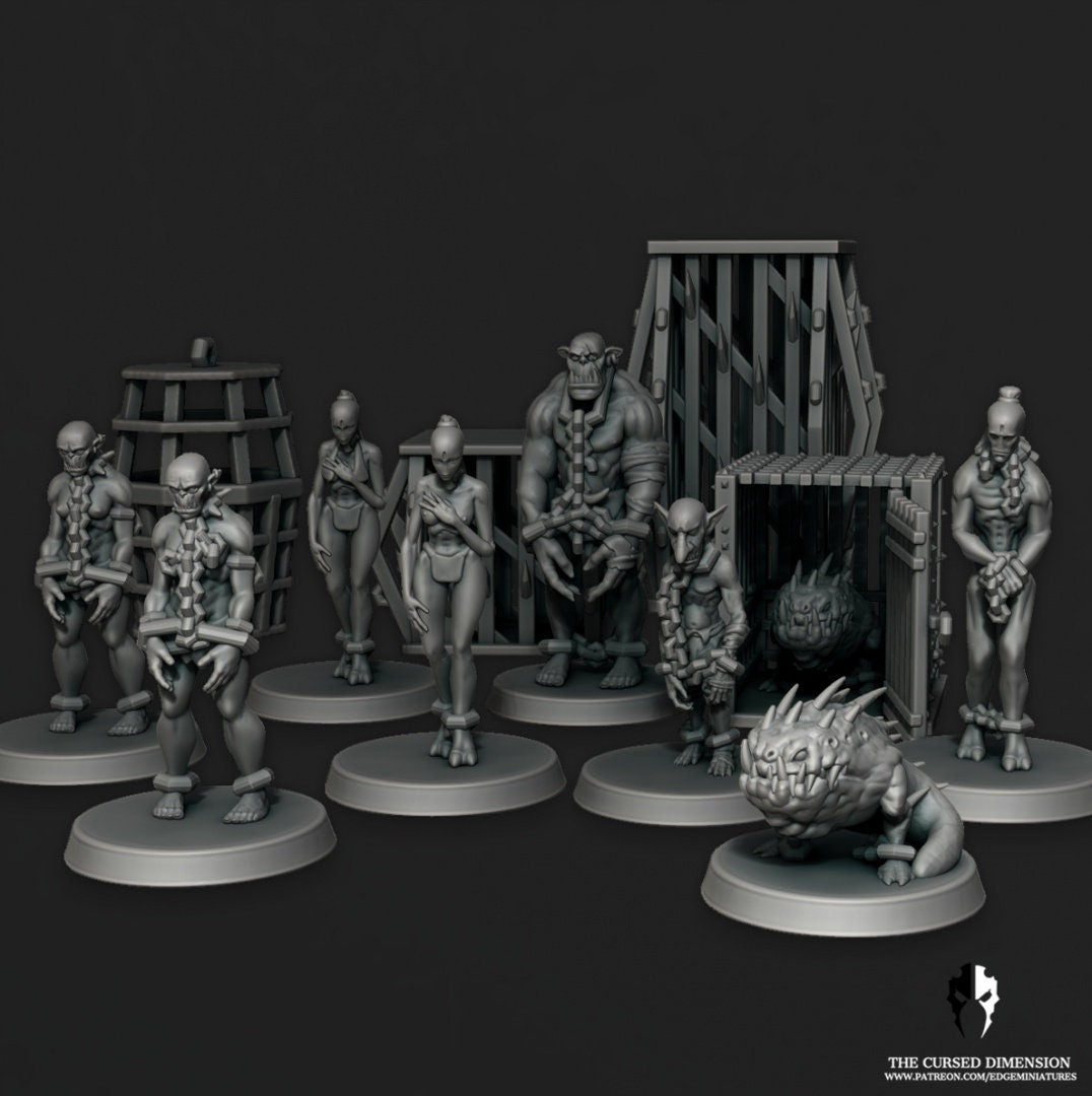 Alien Slaves/Captives by Edge Miniatures