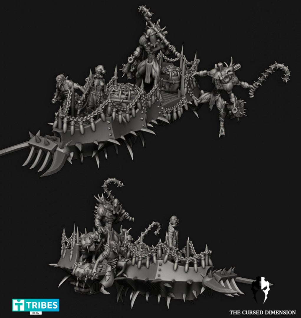 Holiday Barge – Cursed Elves by Edge Miniatures