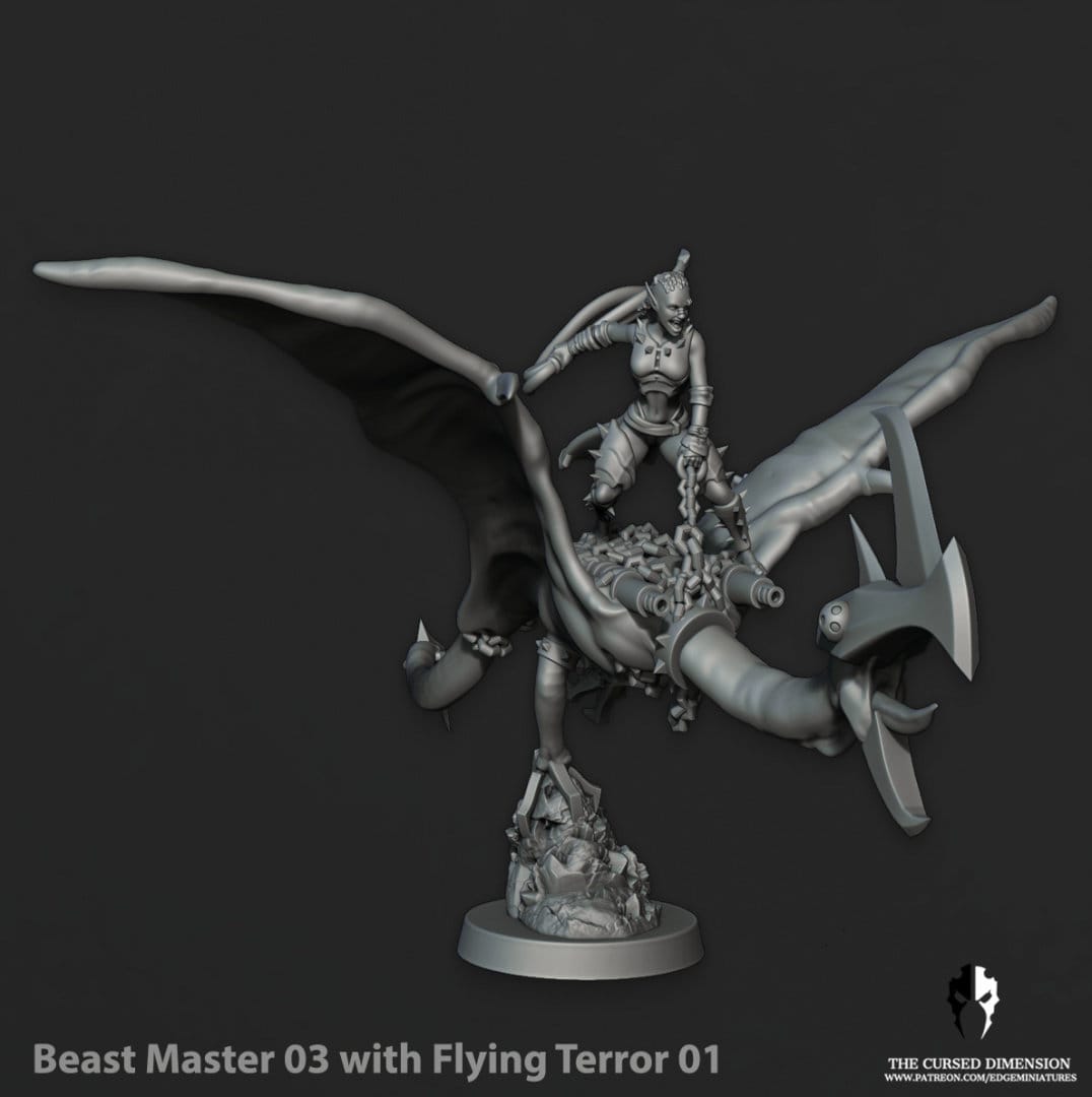 Beastmasters - Beasts - Cursed Elves Edge Miniatures