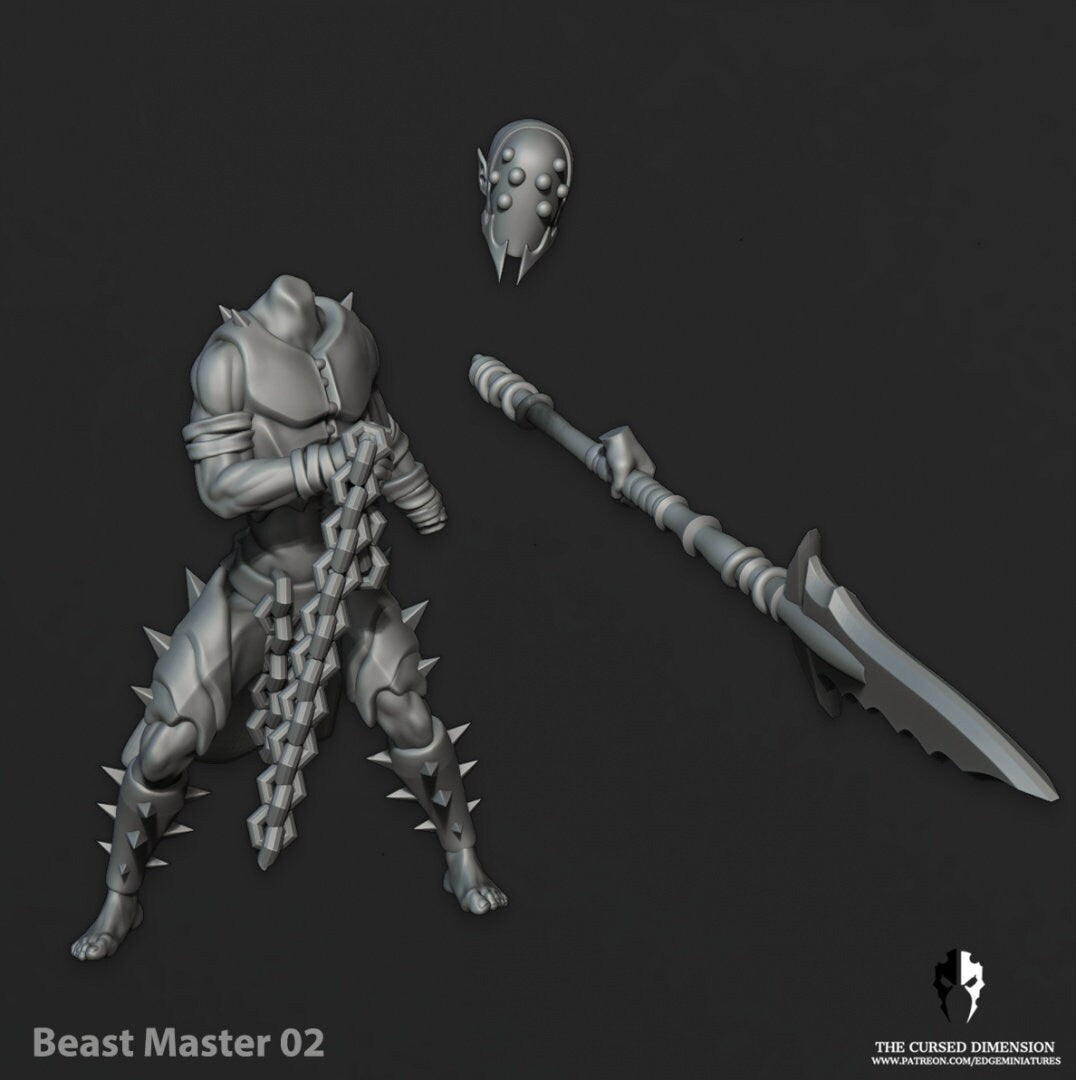 Beastmasters - Beasts - Cursed Elves Edge Miniatures