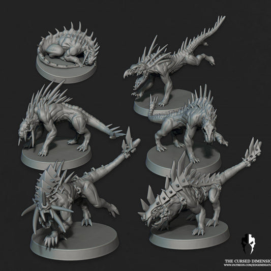 Demon Dogs - Beasts – Cursed Elves by Edge Miniatures