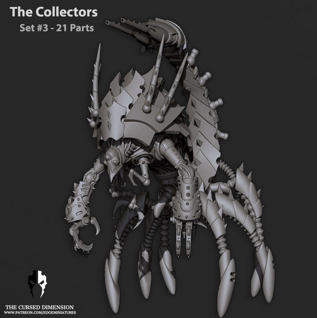 The Collector Set #3, 21 Poseable Parts – Cursed Elves by Edge Miniatures