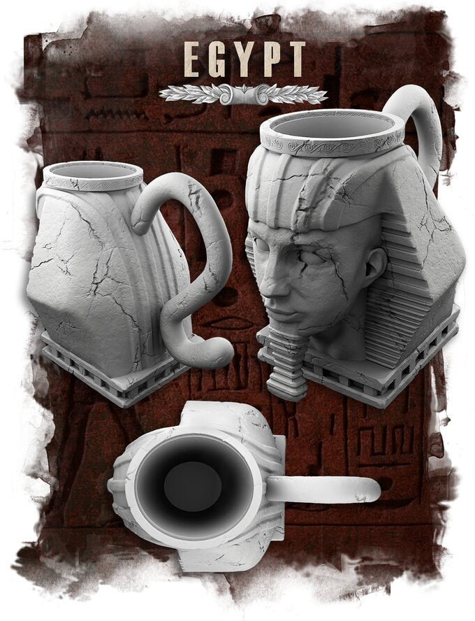 King Tut Dice Mug by 3DFortress