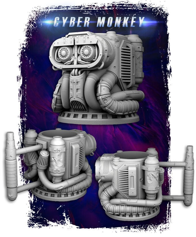 Cyber Monkey Dice Mug by 3DFortress