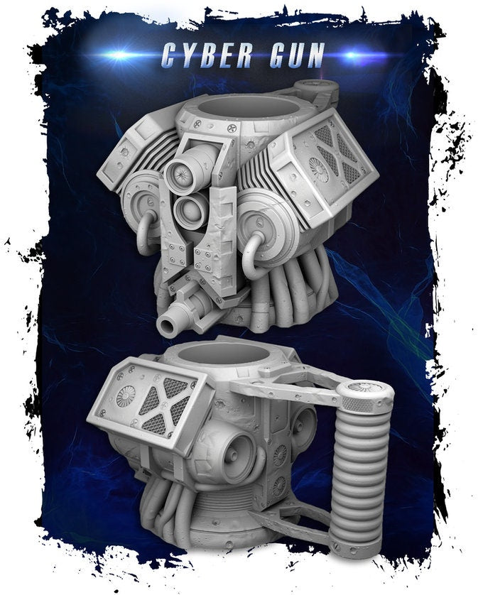 Cyber Gun Dice Mug by 3DFortress