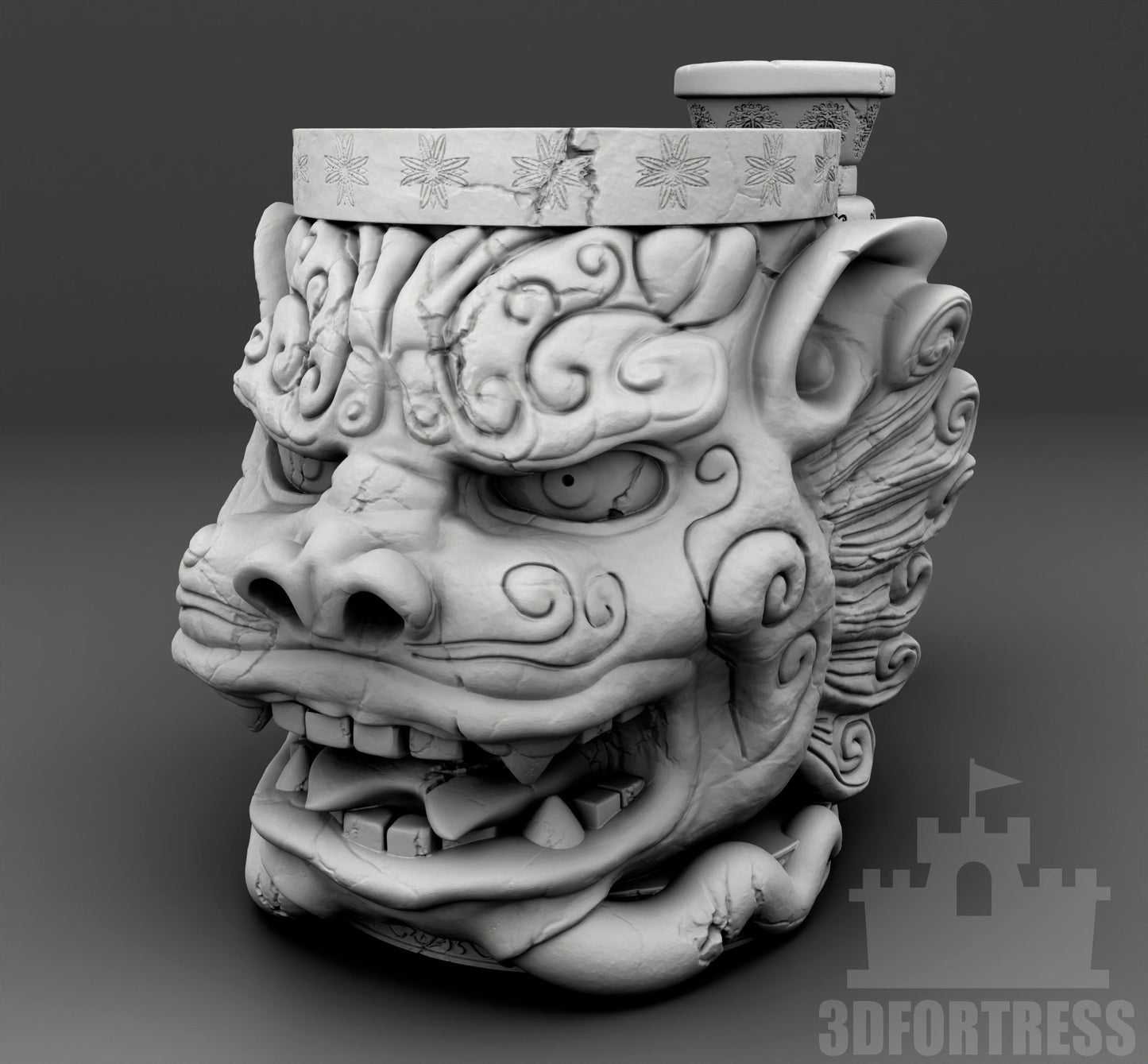 Chinese Dragon Dice Mug by 3DFortress