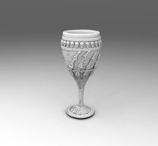 Bone Glass Dice Mug by 3DFortress