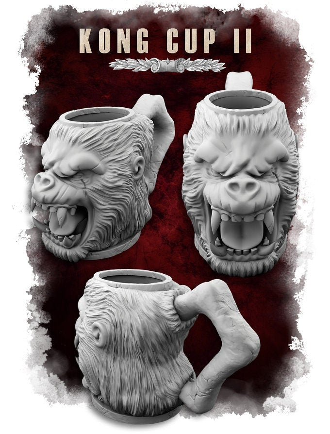 Kong Dice Mug (Version 2) by 3DFortress