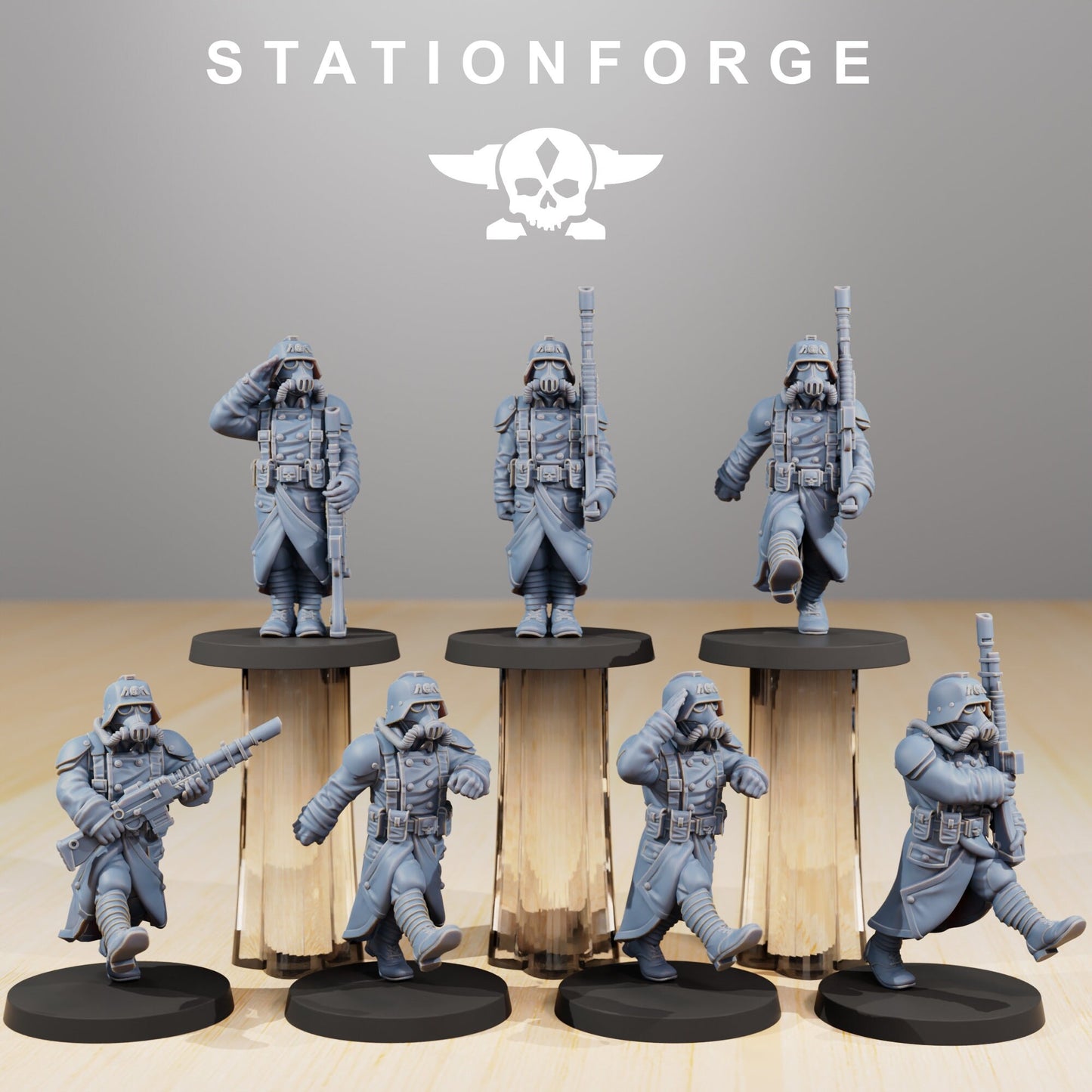 GrimGuard Marching Poses by StationForge